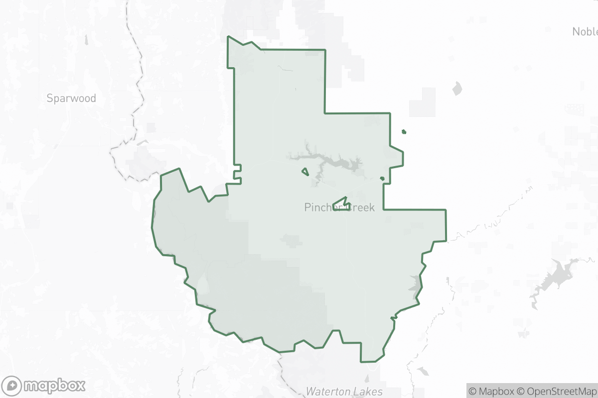 Map of Pincher Creek No. 9