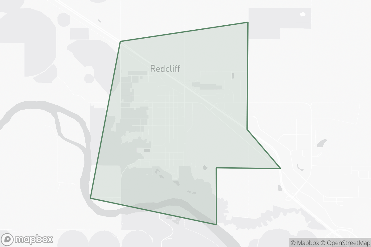 Map of Redcliff