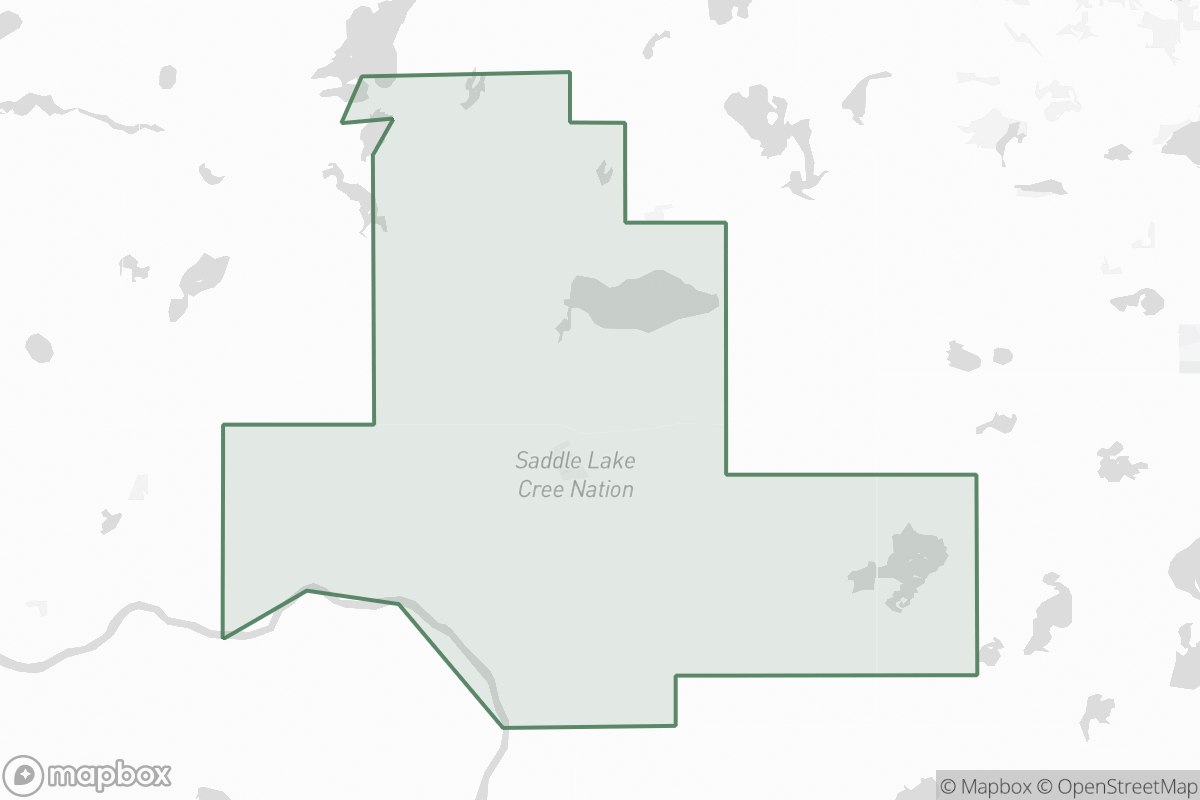 Map of Saddle Lake 125