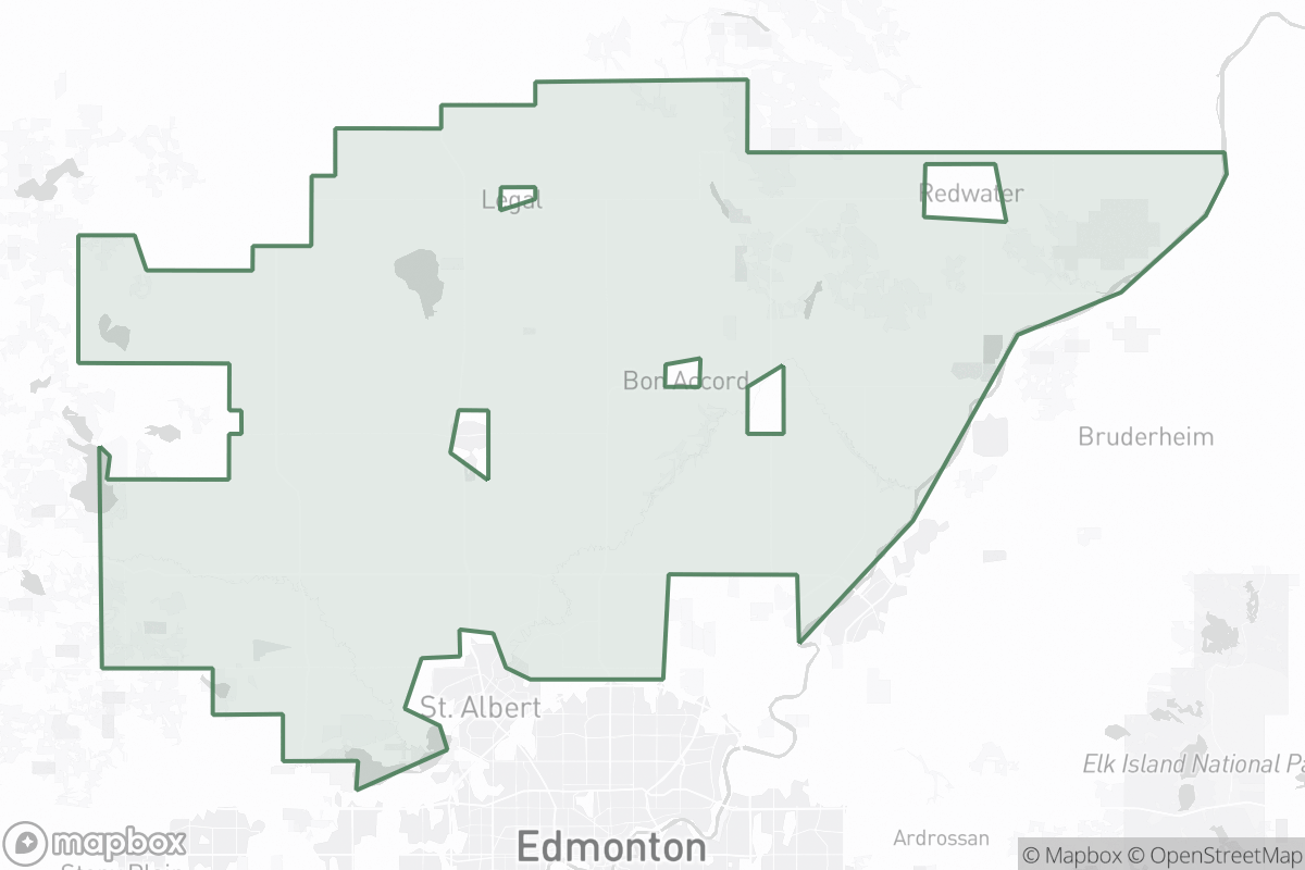 Map of Sturgeon County