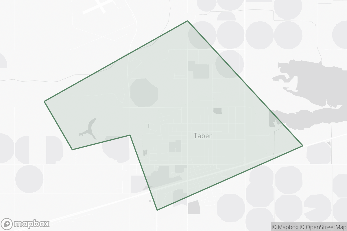 Map of Taber