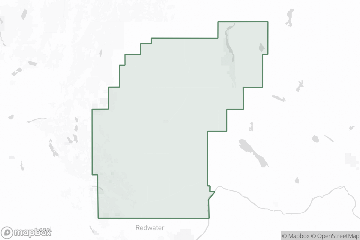 Map of Thorhild County