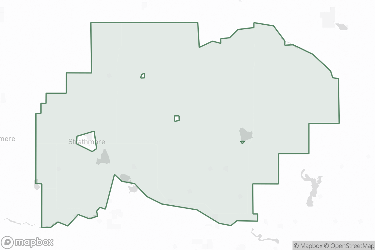 Map of Wheatland County