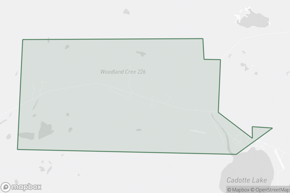 Map of Woodland Cree 226